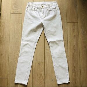 Frame Le Skinny de Jeanne Crop White Skinny Cropped Jeans